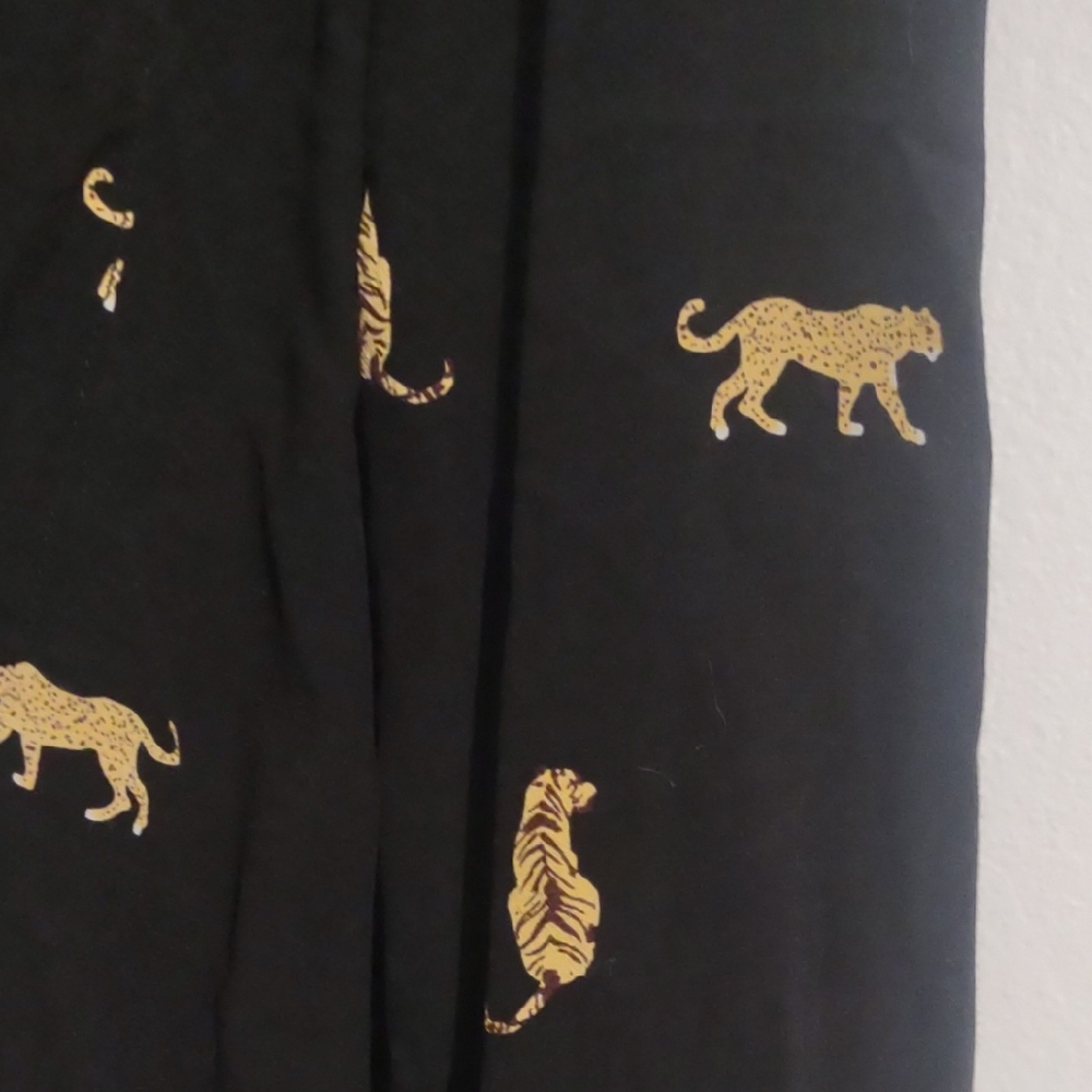 Rails Black Top with Gold Tiger Print - Picture 2 of 5